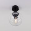 Venice Minimalist Glass Globe Flush Ceiling Light 6.7"