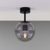 Venice Minimalist Glass Globe Flush Ceiling Light 6.7"