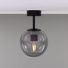 Venice Minimalist Glass Globe Flush Ceiling Light 6.7"