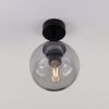 Venice Minimalist Glass Globe Flush Ceiling Light 6.7"