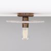 Bog Oak Marbled Ceramic Disc Ceiling Light