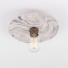 Bog Oak Marbled Ceramic Disc Ceiling Light