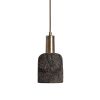 Osier Organic Ceramic Pendant Light 4.5", Black Clay