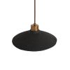 Pyrus Organic Ceramic Pendant Light 11", Black Clay