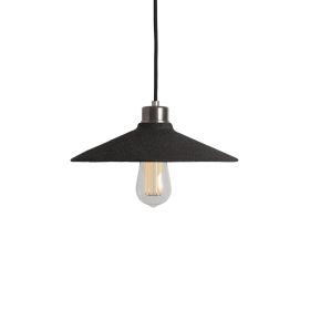 Pyrus Organic Ceramic Pendant Light 11", Black Clay (Option: BlackClay, Material: AntiqueSilver)