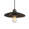 Pyrus Organic Ceramic Pendant Light 11", Black Clay