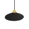 Pyrus Organic Ceramic Pendant Light 11", Black Clay