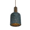 Osier Organic Ceramic Pendant Light 4.5", Blue Earth