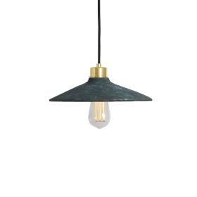 Pyrus Organic Ceramic Pendant Light 11", Blue Earth (Option: BlueEarth, Material: PolishedBrass)