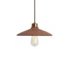 Pyrus Organic Ceramic Pendant Light 11", Red Iron