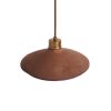 Pyrus Organic Ceramic Pendant Light 11", Red Iron