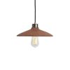 Pyrus Organic Ceramic Pendant Light 11", Red Iron