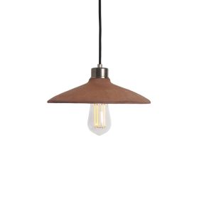 Pyrus Organic Ceramic Pendant Light 11", Red Iron (Option: RedIron, Material: AntiqueSilver)