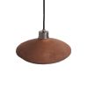 Pyrus Organic Ceramic Pendant Light 11", Red Iron