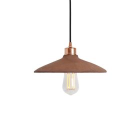 Pyrus Organic Ceramic Pendant Light 11", Red Iron (Option: RedIron, Material: PolishedCopper)