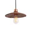 Pyrus Organic Ceramic Pendant Light 11", Red Iron