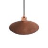 Pyrus Organic Ceramic Pendant Light 11", Red Iron