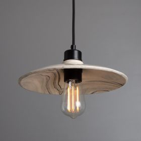 Pyrus Marbled Ceramic Pendant Light 11" (Option: Marbled, Material: MattBlack)