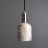 Osier Marbled Ceramic Pendant Light 4.5"