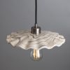 Kapok Marbled Ceramic Pendant Light 10.6"