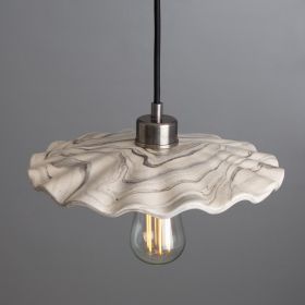 Kapok Marbled Ceramic Pendant Light 10.6" (Option: Marbled, Material: AntiqueSilver)