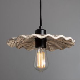 Kapok Marbled Ceramic Pendant Light 10.6" (Option: Marbled, Material: MattBlack)