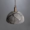 Kauri Organic Ceramic Dome Pendant Light 14.6", Black Clay