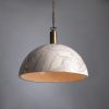 Kauri Marbled Ceramic Dome Pendant Light 14.6"