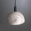 Kauri Marbled Ceramic Dome Pendant Light 14.6"