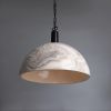 Kauri Marbled Ceramic Dome Pendant Light 14.6"