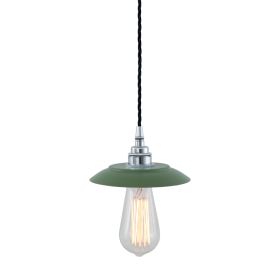 Reznor Industrial Brass Pendant Light (Option: Chrome, Material: SageGreenShade)