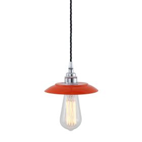 Reznor Industrial Brass Pendant Light (Option: Chrome, Material: OrangeShade)