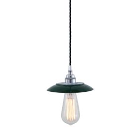 Reznor Industrial Brass Pendant Light (Option: Chrome, Material: RacingGreen)