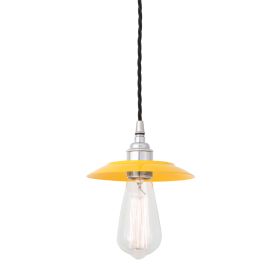 Reznor Industrial Brass Pendant Light (Option: Chrome, Material: YellowShade)