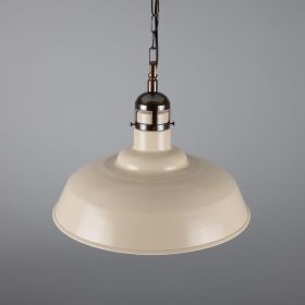 Matlock Large Vintage Factory Brass Pendant Light 19.7" (Option: AntiqueBrass, Material: MatteWhite)